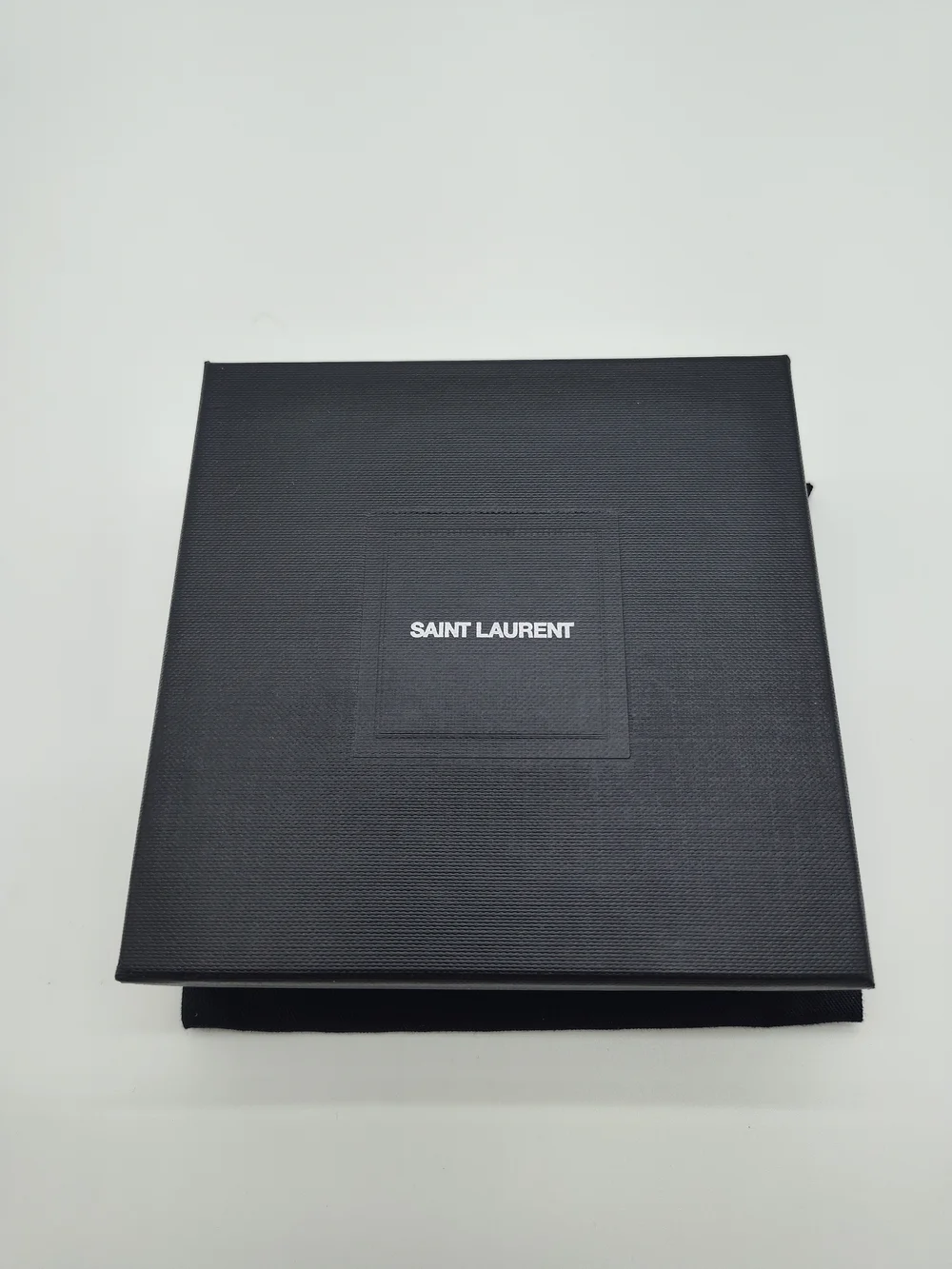 SAINT LAURENT Presentation Box & Logo Dust Bag Authentic Packaging Set EUC